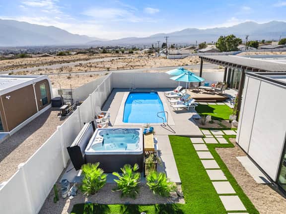 Desert Skies Modernist Villa w/ Pool, Spa & Casita